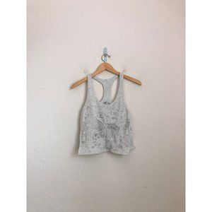 ALO YOGA Earth Distressed Pure cropped Tank top size S